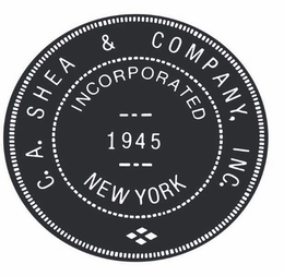 C.A. SHEA & COMPANY, INC. INCORPORATED 1945 NEW YORK logo