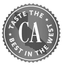 CA TASTE THE BEST IN THE WEST logo