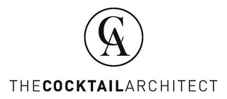CA THECOCKTAILARCHITECT logo