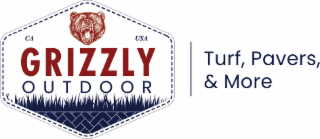 CA USA GRIZZLY OUTDOOR TURF, PAVERS, & MORE logo