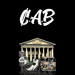 CAB BAG AVE END ROAD CAB logo