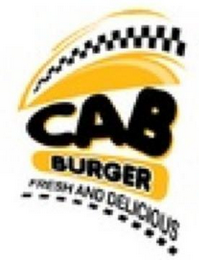CAB BURGER FRESH AND DELICIOUS logo