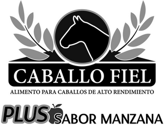 CABALLO FIEL PLUS SABOR MANZANA ALIMENTO PARA CABALLOS DE ALTO RENDIMIENTO logo