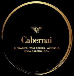 CABERNAI AI POWERED. WINE POURED. WINE SOLD. WWW.CABERNAI.COM logo