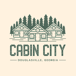 CABIN CITY DOUGLASVILLE, GEORGIA logo