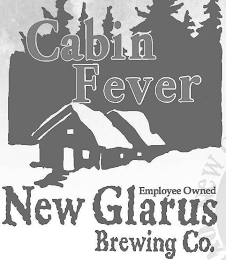 CABIN FEVER EMPLOYEE OWNED NEW GLARUS BREWING CO. NEW ON logo