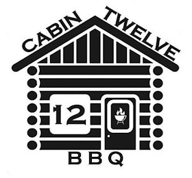 CABIN TWELVE 12 BBQ logo