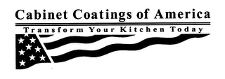 CABINET COATINGS OF AMERICA TRANSFORM YOUR KITCHEN TODAY logo