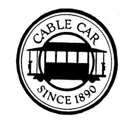 CABLE CAR SINCE 1890 logo