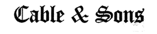CABLE & SONS logo