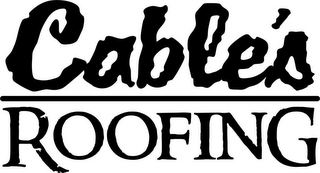 CABLE'S ROOFING logo