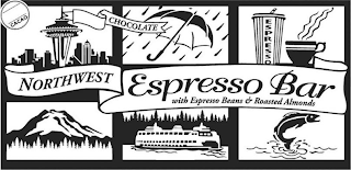 CACAO CHOCOLATE NORTHWEST ESPRESSO BAR WITH ESPRESSO BEANS & ROASTED ALMONDS ESPRESSO logo