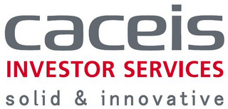 CACEIS INVESTOR SERVICES SOLID & INNOVATIVE logo