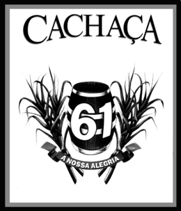 CACHAÇA 61 A NOSSA ALEGRIA logo