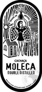 CACHAÇA MOLECA DOUBLE DISTILLED MADE IN BRAZIL SINCE 1895 BRAZILIAN SUGARCANE SPRIRIT · RUM logo