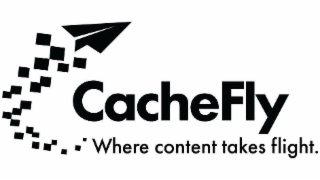 CACHEFLY WHERE CONTENT TAKES FLIGHT. logo