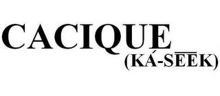 CACIQUE (KA-SEEK) logo