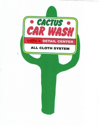 · CACTUS · CAR WASH DETAIL CENTER ALL CLOTH SYSTEM logo