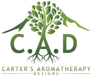 C.A.D CARTER'S AROMATHERAPY DESIGNS logo