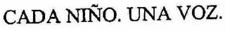CADA NIÑO. UNA VOZ. logo