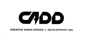 CADD CREATIVE AUDIO DESIGN + DEVELOPMENT INC. logo