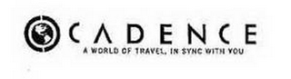 CADENCE A WORLD OF TRAVEL, IN SYNC WITH YOU logo
