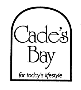 CADE'S BAY FOR TODAY'S LIFESTYLE logo