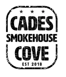 CADES COVE SMOKEHOUSE EST 2018 logo