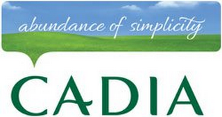 CADIA ABUNDANCE OF SIMPLICITY logo