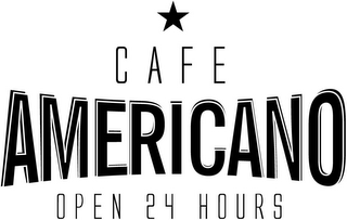 CAFE AMERICANO OPEN 24 HOURS logo