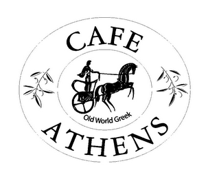 CAFE ATHENS OLD WORLD GREEK logo