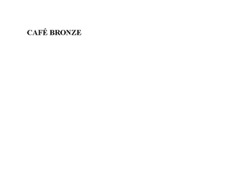 CAFE BRONZE logo