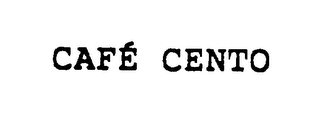 CAFE CENTO logo