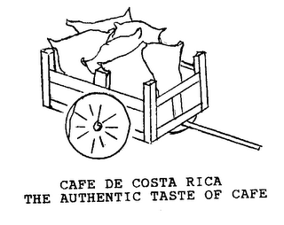 CAFE DE COSTA RICA THE AUTHENTIC TASTE OF CAFE logo