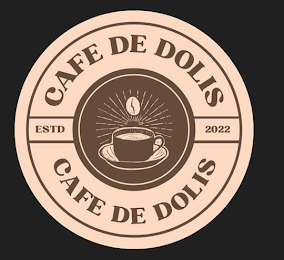 CAFE DE DOLIS ESTD 2022 CAFE DE DOLIS logo