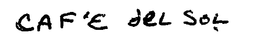 CAF'E DEL SOL logo