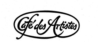 CAFE' DES ARTISTES logo