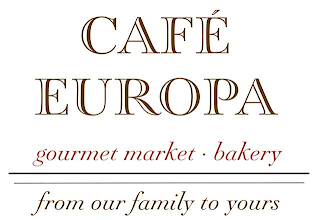CAFE EUROPA GOURMET MARKET . BAKERY FROM OUR FAMILY TO YOURS logo