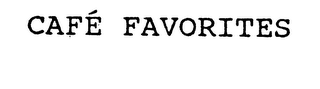 CAFE FAVORITES logo