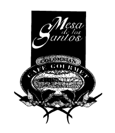 CAFE MESA DE LOS SANTOS COLUMBIAN CAFE GOURMET logo