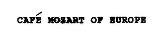 CAFE MOZART OF EUROPE logo