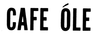 CAFE OLE logo