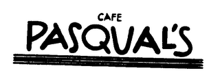 CAFE PASQUAL'S logo