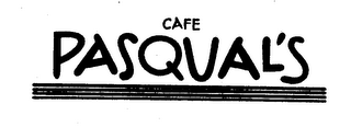 CAFE PASQUAL'S logo
