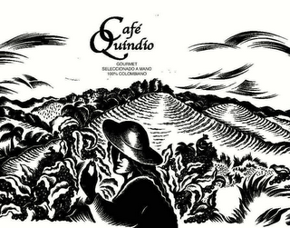 CAFE QUINDIO GOURMET SELECCIONADO A MANO 100% COLOMBIANO logo