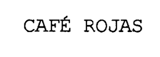 CAFE ROJAS logo