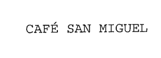 CAFE' SAN MIGUEL logo