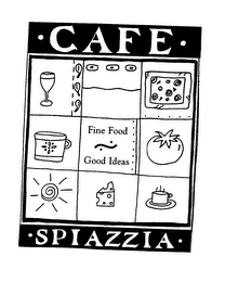 CAFE SPIAZZIA FINE FOOD GOOD IDEAS logo
