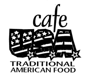 CAFE USA TRADITIONAL AMERICAN FOOD logo