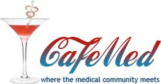 CAFEMED WHERE THE MEDICAL COMMUNITY MEETS logo